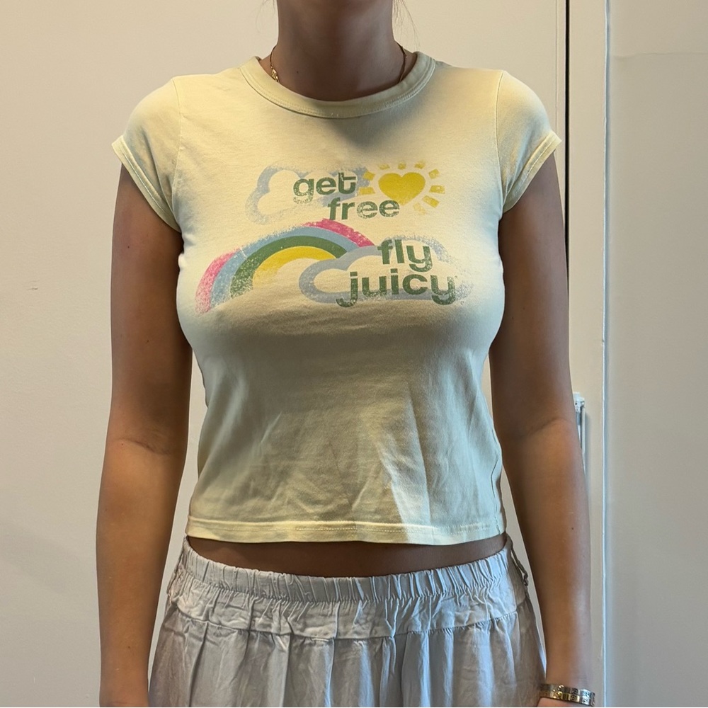Vintage Y2K Juicy Couture Graphic Baby Tee